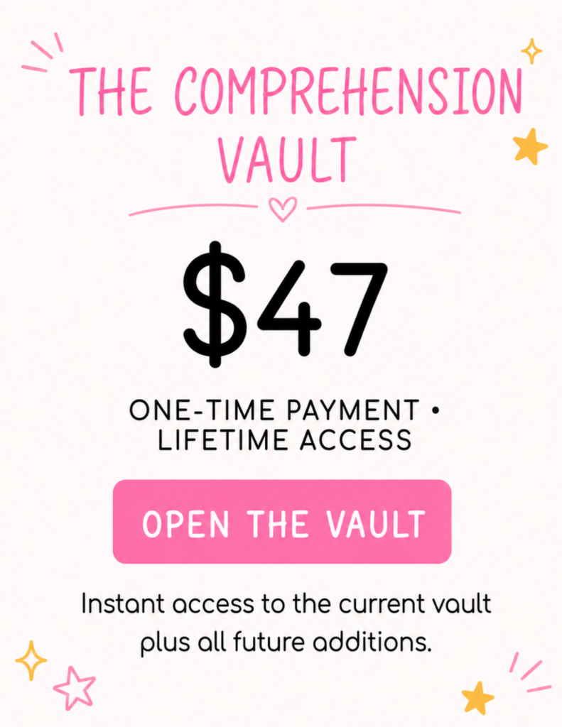 The Comprehension Vault pricing